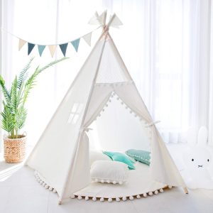 Teepee Tent for Kids - White
