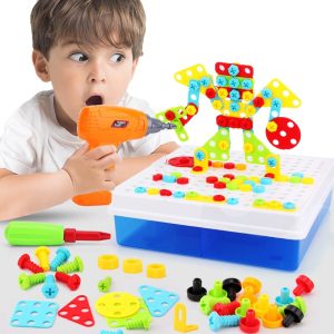 Kids Screwing Blocks Toys